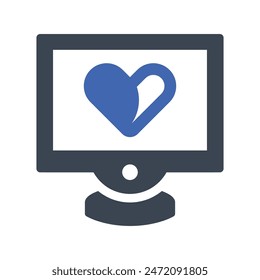 Love app Icon, Vector Graphics