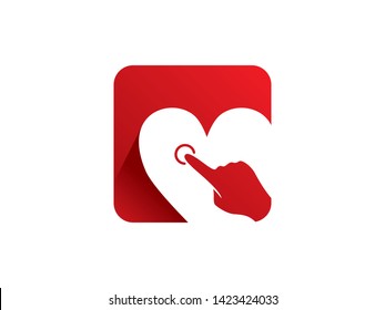 Love App Logo Template, Icon, Symbol