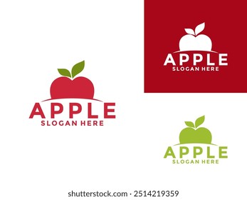 Love Apple Logo Design Vektor, Apple Logo Symbol Vorlage