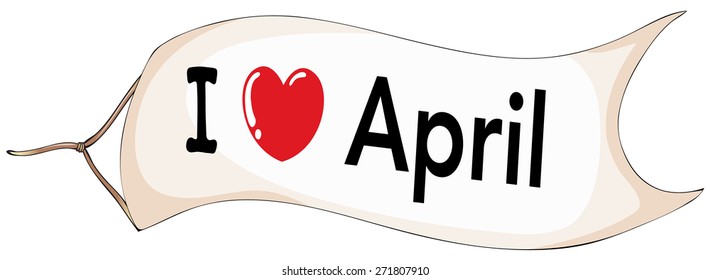 I love April banner flying