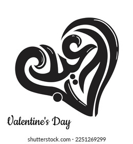 Love In Arabic Calligraphy, Valentine's day greeting card,Love Translated: Hob in Arabic