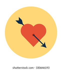 Love Archery Colored Vector Illustration
