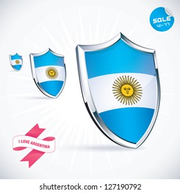 I Love Argentina Flag Illustration, Sign, Symbol, Button, Badge, Icon, Logo for Family, Baby, Children, Teenager, People