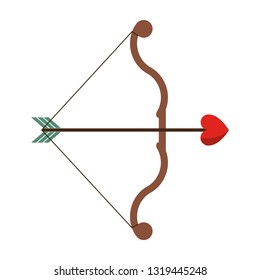 love arrow bow in arch