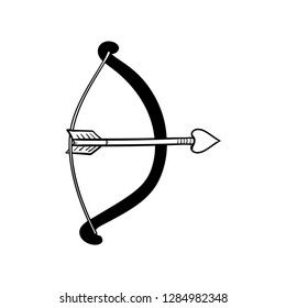 love arrow and bow doodle