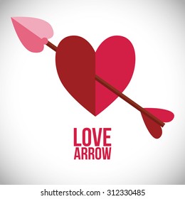 love arrow digital design, vector illustration 10 eps graphic