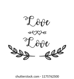 Love Love Arrow Grass White Background Vector Image
