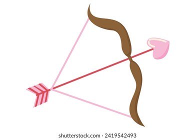 Love Arrow Hand Drawn Valentine Day Sticker