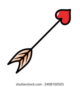 love arrow illustration design. valentine themed arrows