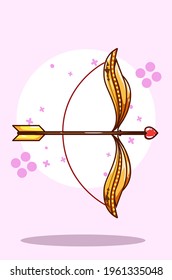 Love arrow, valentine theme illustration