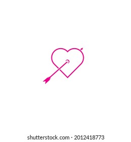 love and arrows vector icon illustration design background.