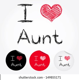 Love Aunt Stock Vector (Royalty Free) 149855171 | Shutterstock