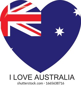 Me encanta la ilustración vectorial australia