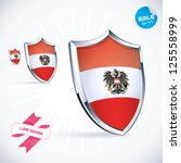 I Love Austria Flag Illustration, Sign, Symbol, Button, Badge, Icon, Logo for Family, Baby, Children, Teenager, People