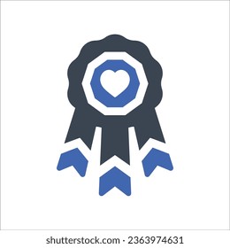 Love award Icon, Vector Graphics
