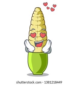 In love baby corn cartoon in the fridge