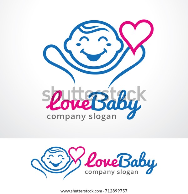 Love Baby Logo Template Design Vector Stock Vector (Royalty Free) 712899757