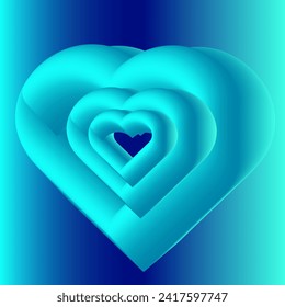love background, 3d love background, 3d heart background