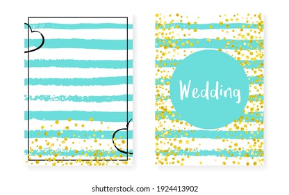 Love Background. Abstract Illustration. Golden Retro Design. White Scatter Painting. Mint Print. Stripe Glowing Flyer. Handdrawn Particles Set. Turquoise Love Background
