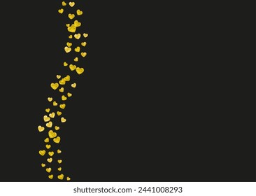 Love Background. Abstract Poster For Mom. Wedding Frame. Gold Happy Backdrop. Romance Border For Present. Golden Luxury Sparkle. Yellow Love Background.