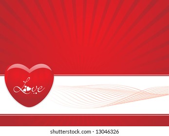 ilustración vectorial abstracta de fondo de amor