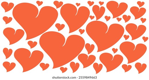 love background, in flat style. romance theme background, valentines day.