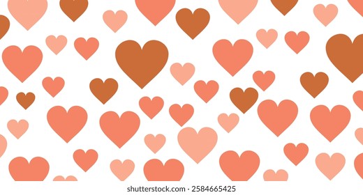 love background, in flat style. romance theme background, valentines day.