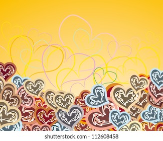 love background, frame for the holiday