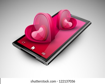 Love background with heart. EPS 10.
