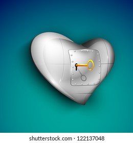 Love background with heart. EPS 10.
