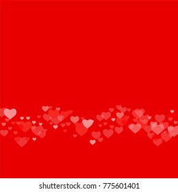 Love background with heart in red. Template for Valentine's Day. An abstract design for packing gifts, postcards, posters, cards. Vector