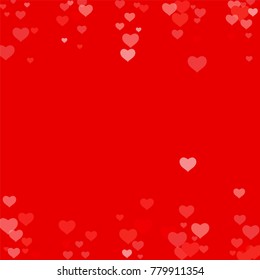 Love background with heart in red. Template for Valentine's Day. An abstract design for packing gifts, postcards, posters, cards. Vector