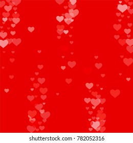Love background with heart in red. Template for Valentine's Day. An abstract design for packing gifts, postcards, posters, cards. Vector