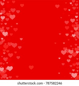 Love background with heart in red. Template for Valentine's Day. An abstract design for packing gifts, postcards, posters, cards. Vector