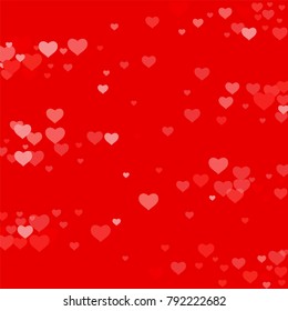 Love background with heart in red. Template for Valentine's Day. An abstract design for packing gifts, postcards, posters, cards. Vector