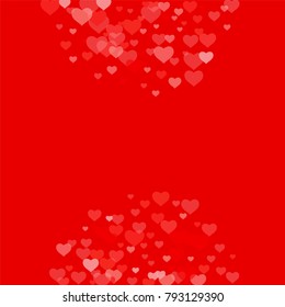 Love background with heart in red. Template for Valentine's Day. An abstract design for packing gifts, postcards, posters, cards. Vector