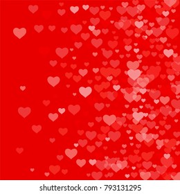 Love background with heart in red. Template for Valentine's Day. An abstract design for packing gifts, postcards, posters, cards. Vector