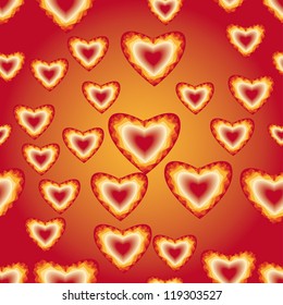 love background with hearts