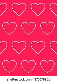 Love background is in the hearts