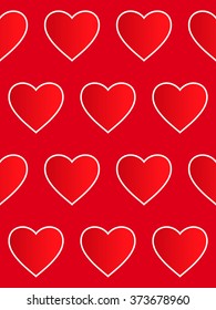 Love background is in the hearts