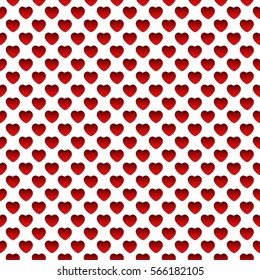 Love background with hearts. Vector illustration. 
