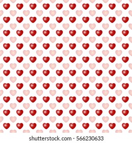 Love background with hearts. Vector illustration.  