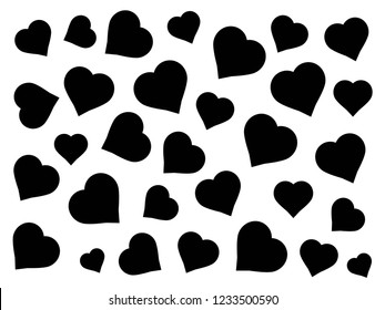 love background icon, hearth icons vector eps10