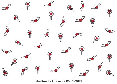 love background illustration design suitable for valentine's day vector cartoon illustration
