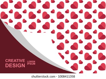 Love background. modern template design. valentine day theme. vector.