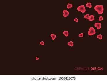 Love background. modern template design. valentine day theme. vector.