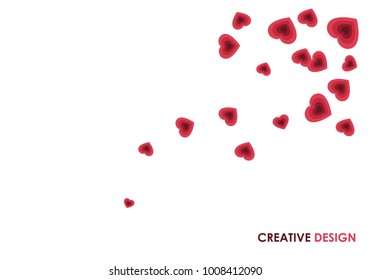 Love background. modern template design. valentine day theme. vector.