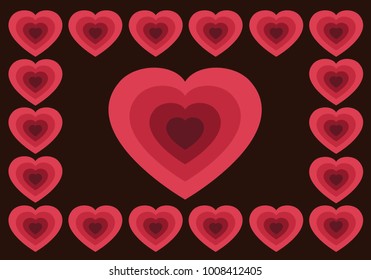 Love background. modern template design. valentine day theme. vector.