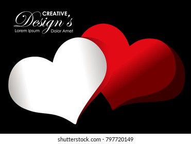 Love background. modern template design. valentine day theme.