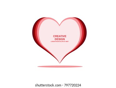 Love background. modern template design. valentine day theme.